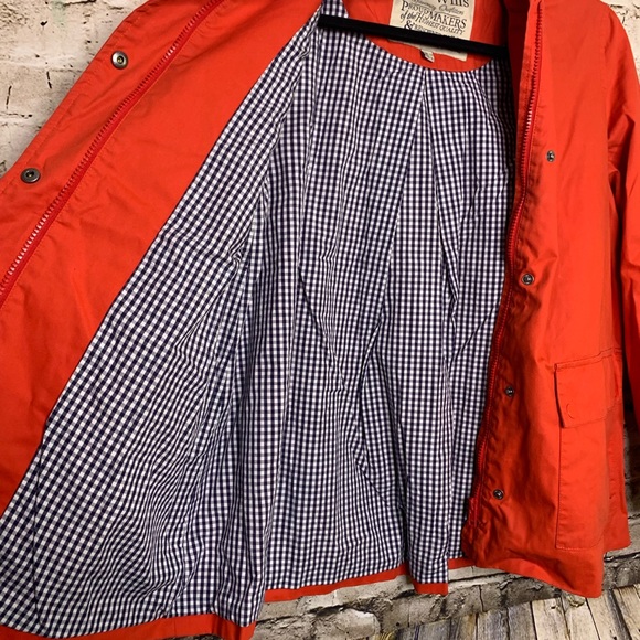 Jack Wills Orange Jacket SZ 8 - Picture 4 of 11